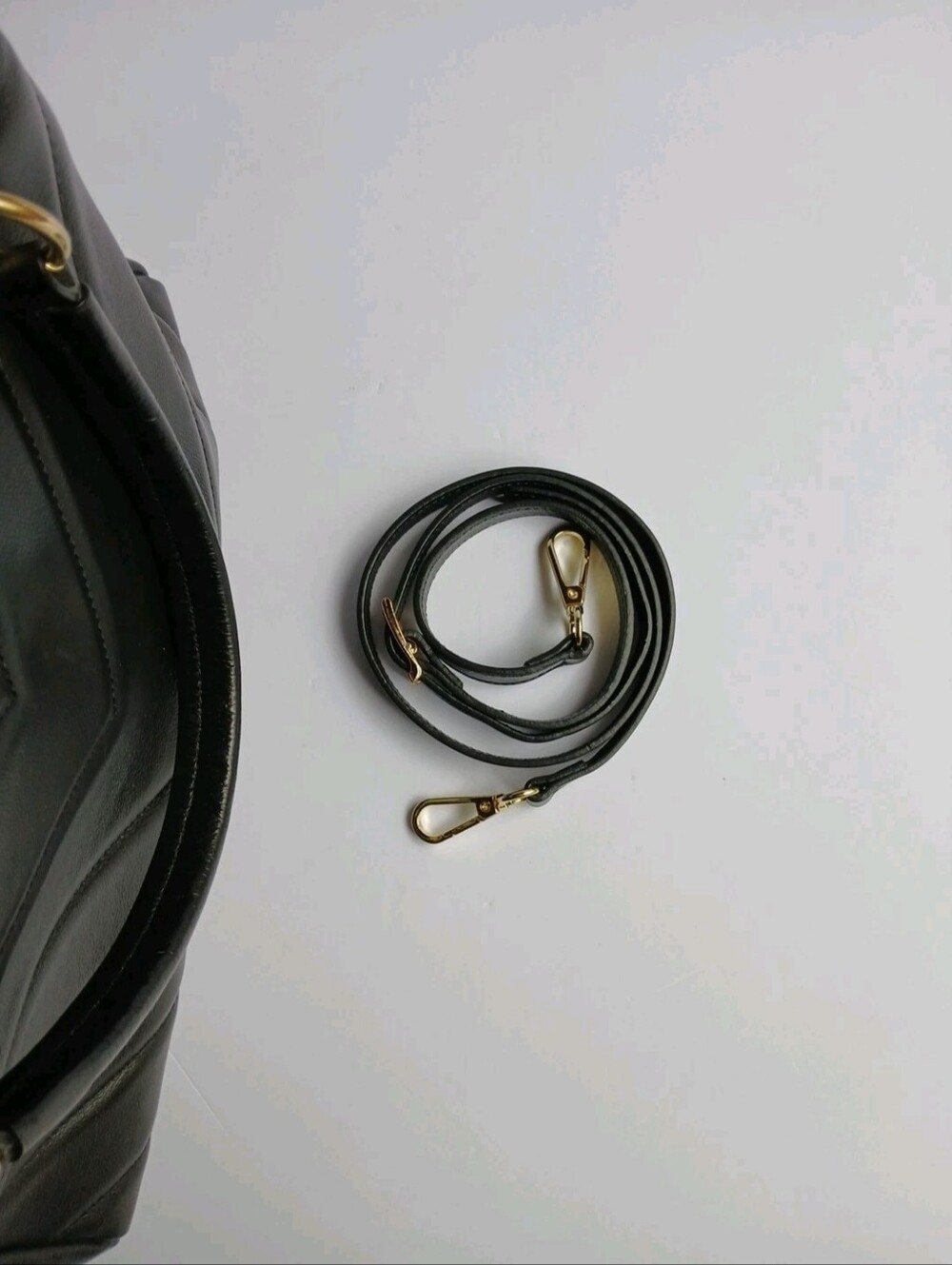 Anna Paola Purse, Black Leather, Made in Italy NWOT - Picture 5 of 6